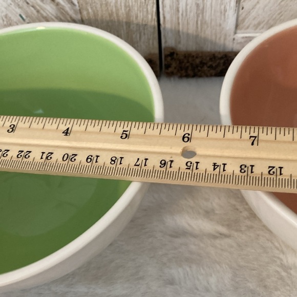 Rae Dunn Mint Chocolate Chip & Strawberry Swirl Bowls - Picture 6 of 7